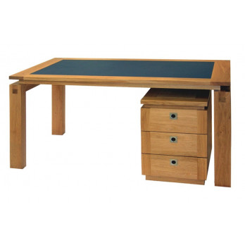 Bureau TOM Chêne et Cuir Artbureau Bureau TOM Chêne et Cuir Artbureau