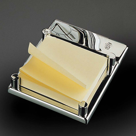 Porte Post'it de luxe en Acier massif. Papeterie de luxe Artbureau Paris Porte Post'it de luxe en Acier massif. Papeterie de luxe Artbureau Paris